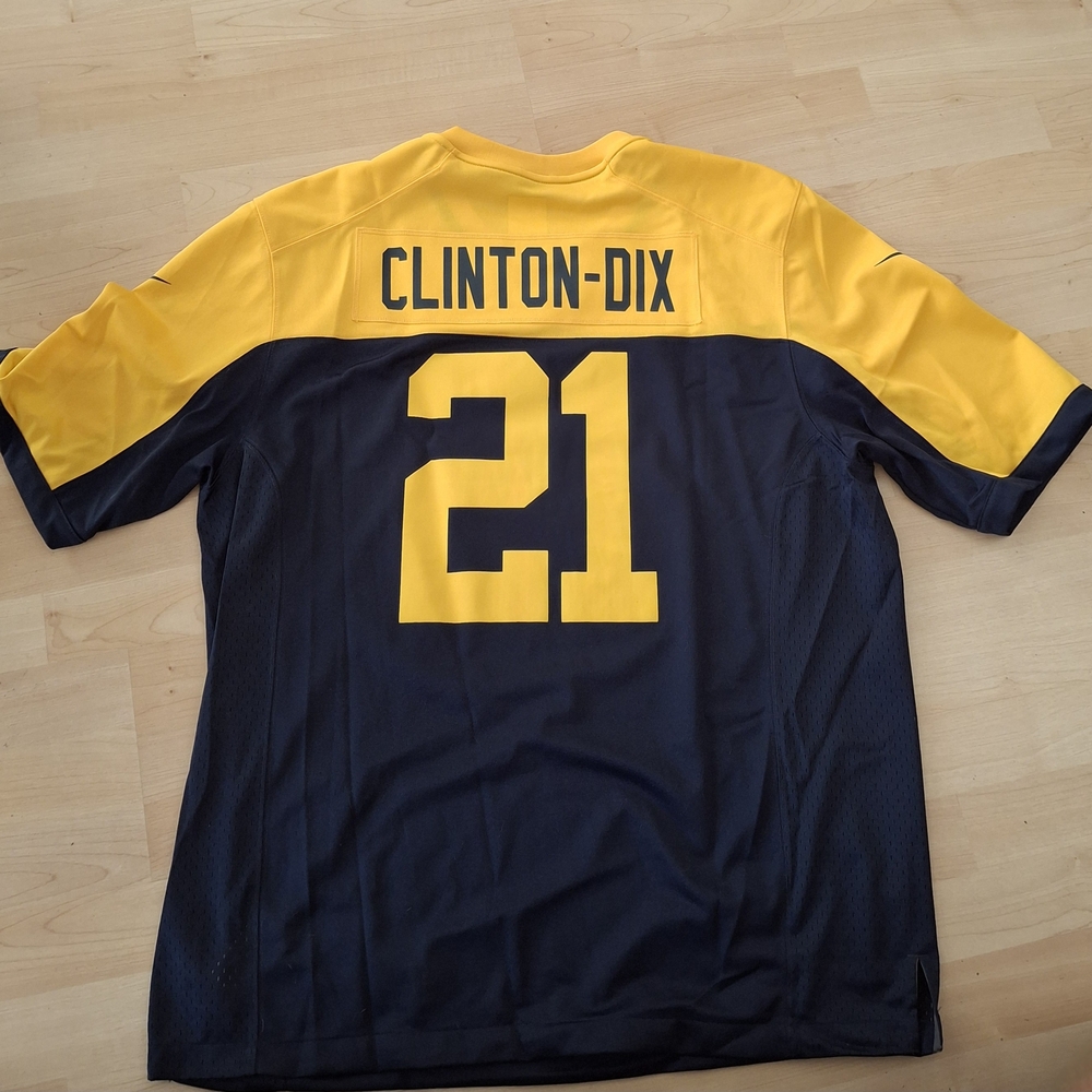 Green Bay Packers NFL Navy and Yellow Men's Jersey